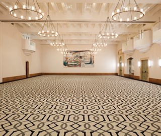 Empty ballroom at The Maybourne Beverly Hills