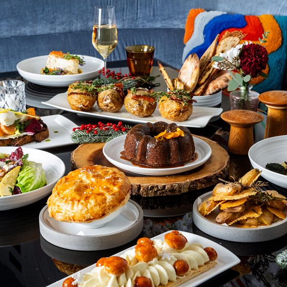 A festive spread of delicious food
