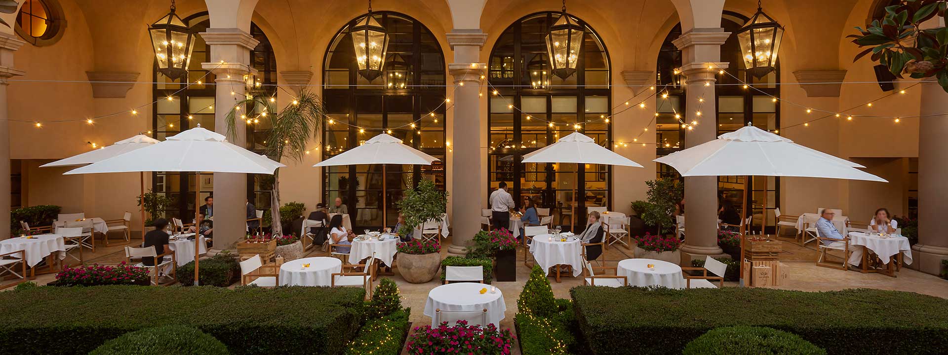 The Terrace patio and garden tables