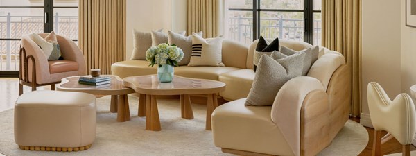 the maybourne beverly hills hollywood suite living room