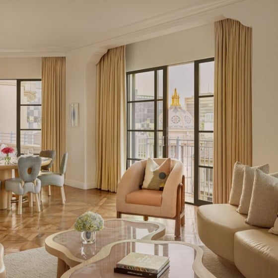 maybourne beverly hills hollywood suite living room
