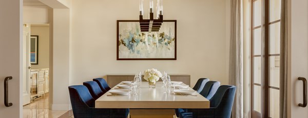 four bedroom residence dining room